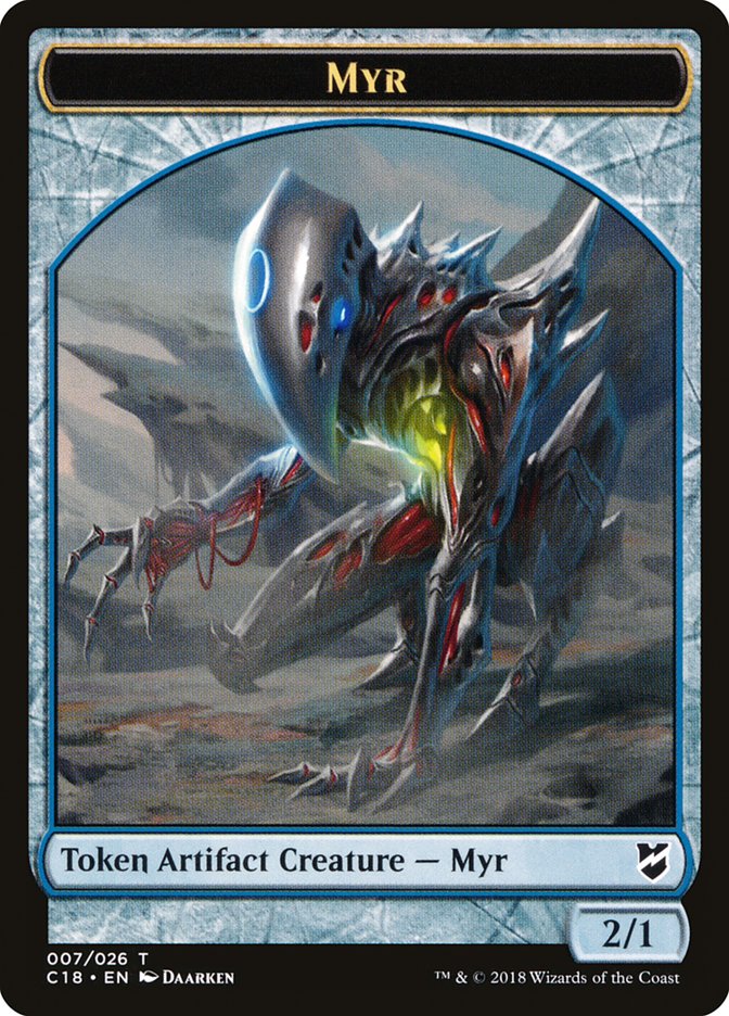 Myr Token (007/026) [Commander 2018 Tokens]