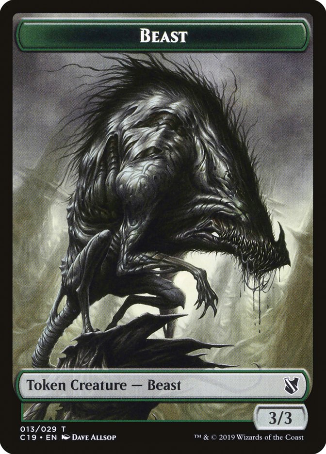 Beast Token (013/029) [Commander 2019 Tokens]