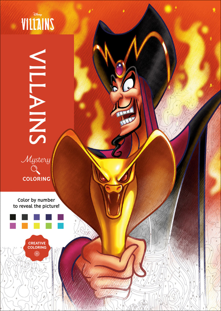 Disney Mystery Coloring: Disney Villains (Trade Paperback)