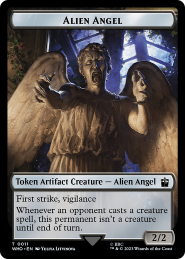 Alien Angel // Dalek Double-Sided Token [Doctor Who Tokens]