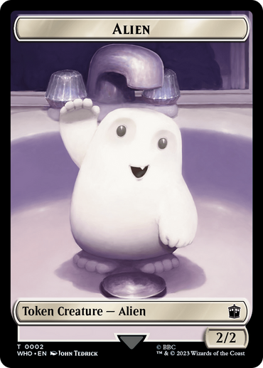 Alien // Cyberman Double-Sided Token [Doctor Who Tokens]