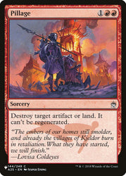 Pillage [The List]